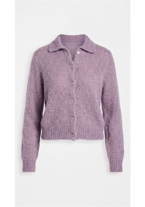Des Petits Hauts Women's Chloe Chardon Pastel Purple Kid Mohair Cardigan Des Petits Hauts |  | 1H26002603270